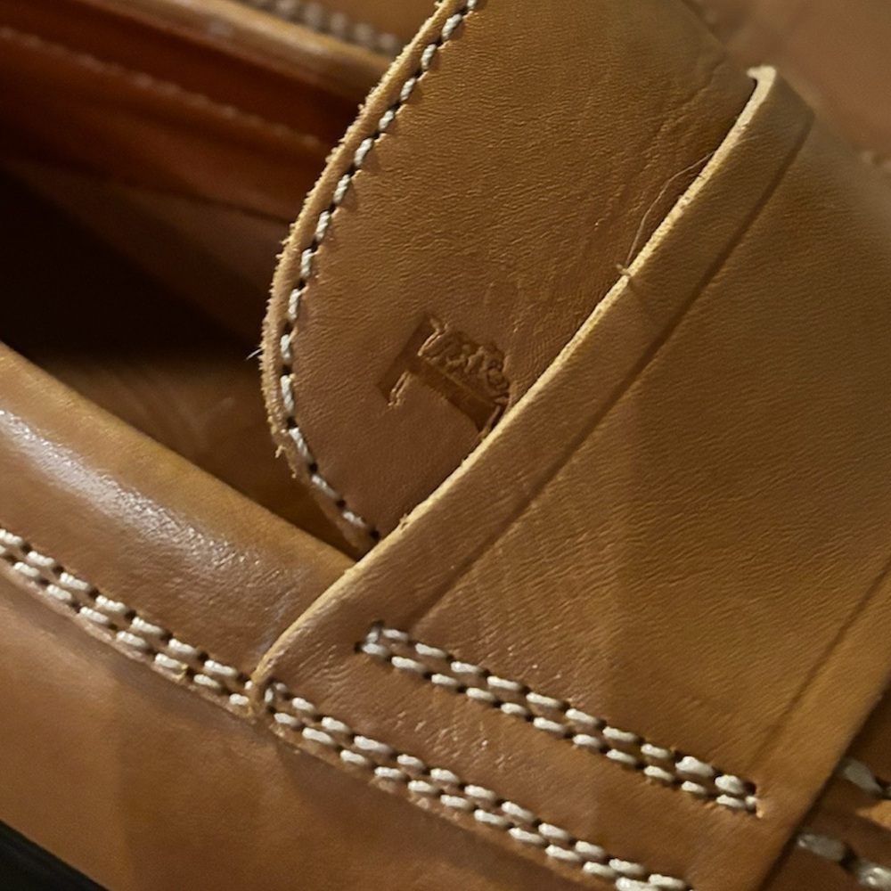 Tod’s leather penny loafers women’s size 5/35. Tan. Rare, in excellent condition - Picture 5 of 10